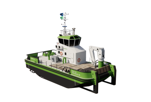 Multi Cat 1908 Electric Workboat Zero Emission, Fully Electric Marine Vessel – 19m