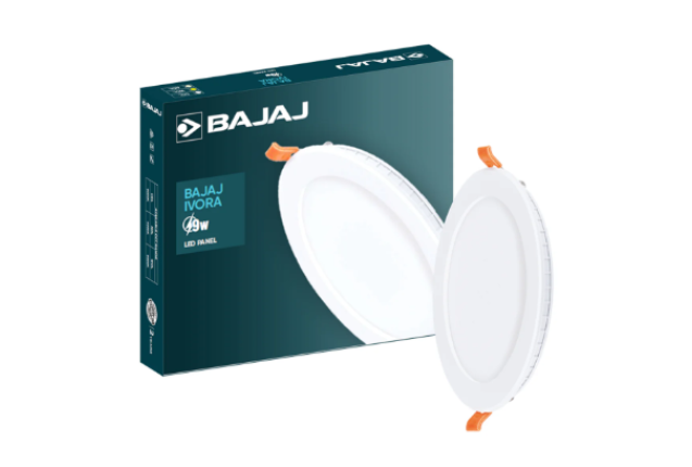 Bajaj IVORA 6W Round LED Panel – 2.5 kV Surge protection Material Code 830274 - Ceiling light