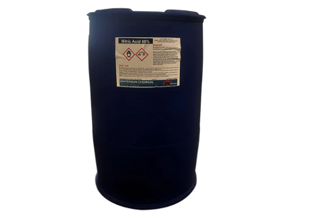Nitric Acid 68% Min  280 kg Drums × 80 per 20′ FCL  22.4 MT Bulk Supply