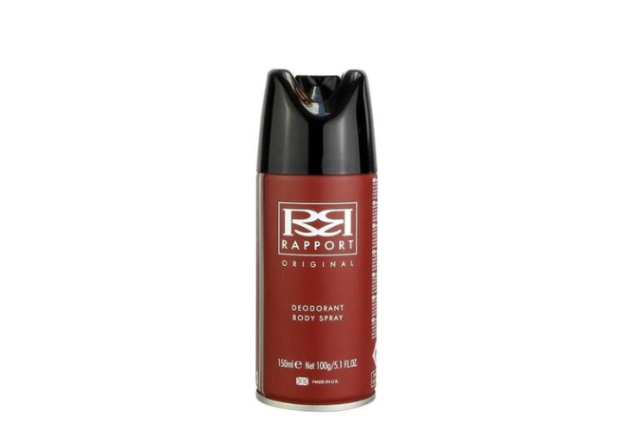 Rapport Body Spray 150 ml – Long-Lasting Masculine Fragrance, Fresh & Invigorating Deodorant x 6