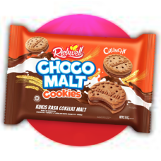 Richwell Chocomalt Biscuit 100 g – Crispy Chocolate Malt Cream Sandwich Coo