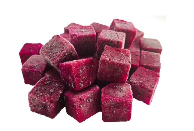 Frozen Dragon Fruit Cubes 20×20 mm – Natural, Nutrient-Rich – Per kg x 10