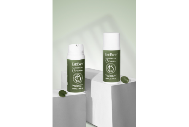 EsteBare Hair Removal Cream – Painless, Fast-Acting Depilatory with Neem & Tulsi for Sensitive,