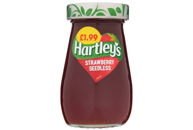 Hartley’s Strawberry Seedless Jam 300g -price/carton