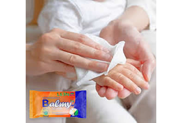 Balmy Wet Wipes for Gentle Everyday Cleaning x 12