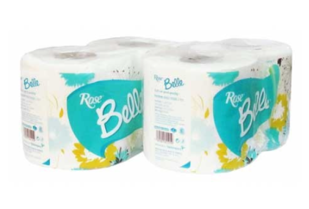 Rose Belle Single Toilet Paper Ultra-Soft 2-Ply Toilet Tissue x 48