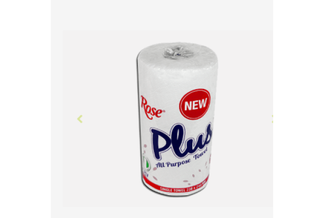 Rose Plus Single Kitchen Towel – Strong, Absorbent Disposable Kitchen Paper x 12 Rose Plus Single Kitchen Towel – Strong, Absorbent Disposable Kitchen Paper x 12