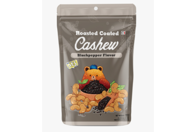Iyes Cashew Black Pepper Flavor 100g – Spicy Roasted Cashews Snack x 32