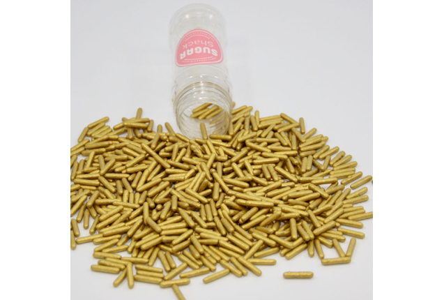 Sugar Rods Metallic Sprinkles – Edible Cake & Cupcake Decorations