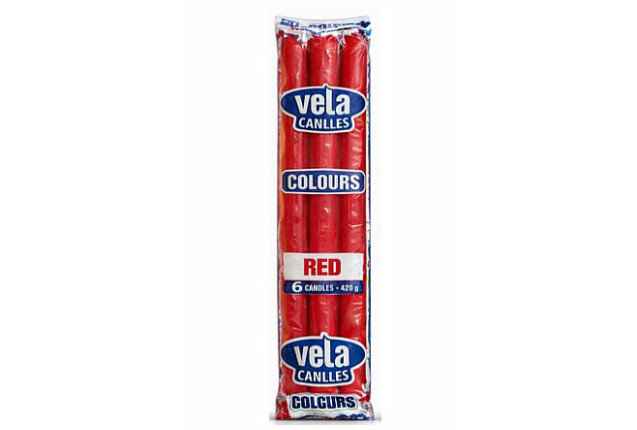 Vela Red Candle (420g) x 12