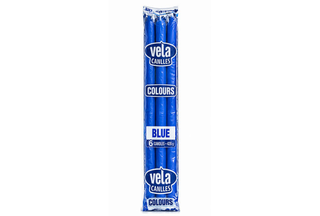 Vela Blue Candle (420g) x 12