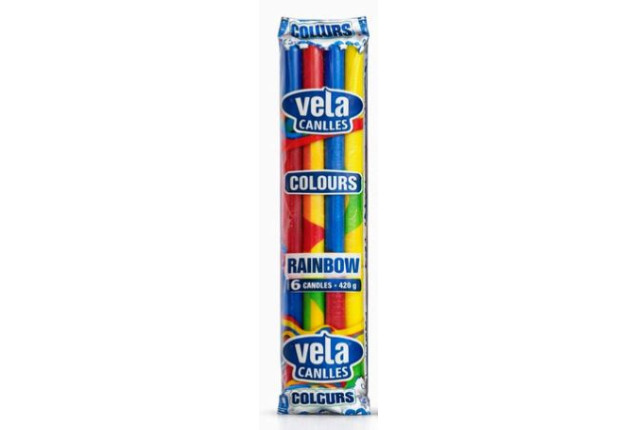 Vela Rainbow Candle (420g) x 12