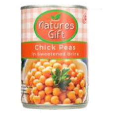 Nature’s Gift Chickpeas in Brine – Ready-to-Eat Garbanzo Beans, High Protei
