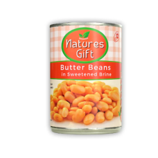 Nature’s Gift Butter Beans in Sweetened Brine – Canned Butter Beans, Ready 