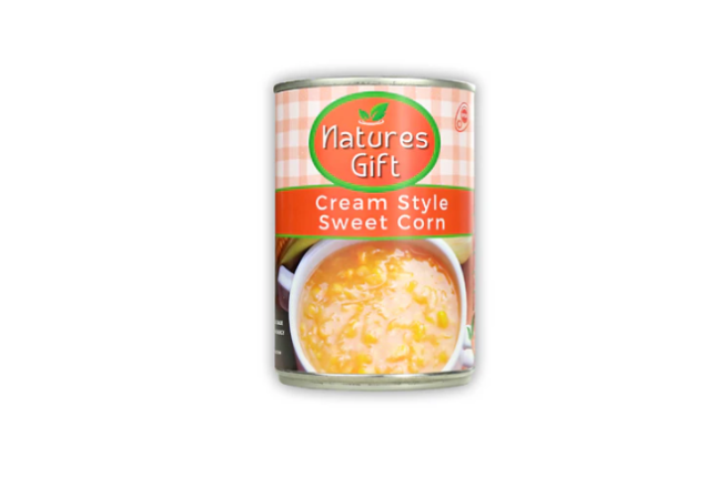 Natures Gift Cream Style Sweet Corn – Smooth, Sweet & Creamy - 400g x 12