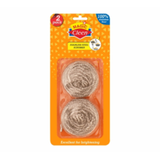 Magic Cleen Scrubber 2 pc – Heavy-Duty Stainless Steel Cleaning Pads x 336 Magic Cleen Scrubber 2 pc – Heavy-Duty Stainless Steel Cleaning Pads x 336