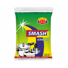 Magic Cleen Green Scrub Pads Smash 4X5 12 Pcs x 100 Magic Cleen Green Scrub Pads Smash 4X5 12 Pcs x 100