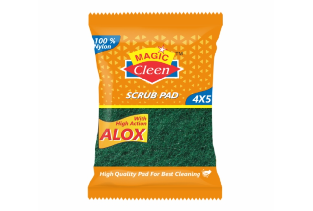Green Scrub Pads Nylon Alox 4x5 x 80 1