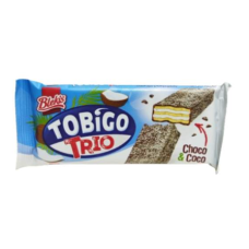 Tobigo Trio Choco & Coco Wafer 34g – Chocolate Coconut Filled Wafer Sna