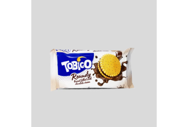 Tobigo Roundy Chocolate Cream Biscuit 59 g – Crispy Chocolate Filled Snack x 30