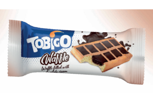 Tobigo Waffle Cake 50 g – Chocolate Cream Filled Crispy Wafer Snack x 30