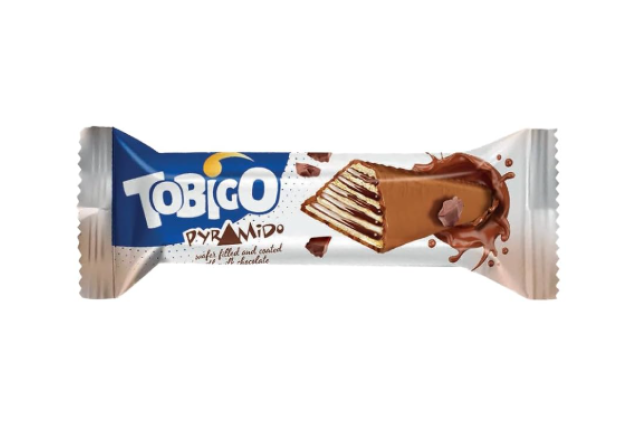 Tobigo Mega Pyramido Wafer 35 g – Chocolate Coated Wafer Snack Bar x 30