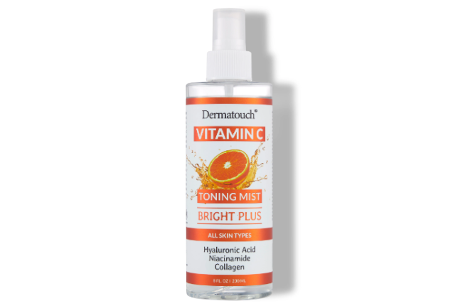 Dermatouch® Vitamin C Toning Mist 8 oz – Brightening Hydrating Facial Spray x 45