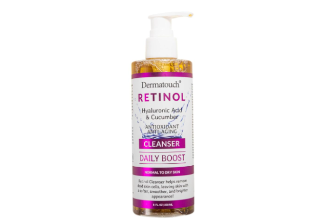 Dermatouch Retinol Cleanser 8 oz – Anti-Aging Face Wash with Hyaluronic Acid & Cucumber x 42