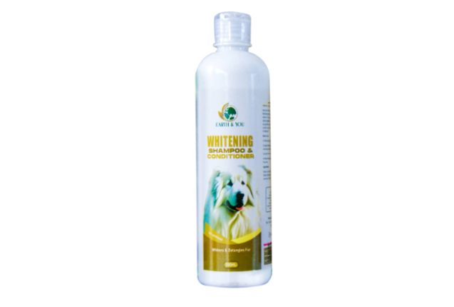 Whitening Shampoo & Conditioner for Dogs – Brightens White Coats Naturally x 16