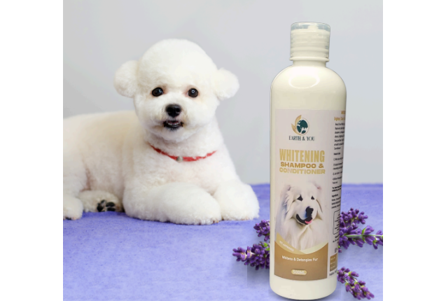 Whitening Shampoo & Conditioner for Dogs – Brightens White Coats Naturally x 16