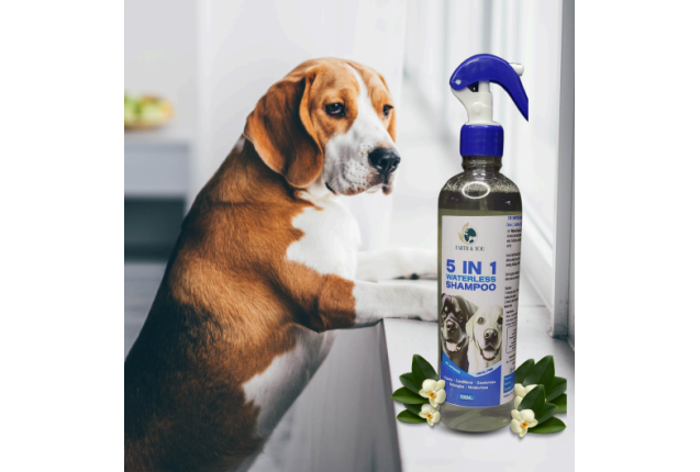 5 in 1 Waterless Dog Shampoo  No-Rinse Pet Cleaner Spray x 16