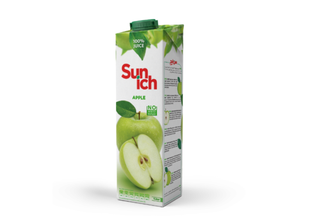 Sunich 100% Apple Juice - moq 20ft– Pure Apple Juice, No Added Sugar - 200cc x 36