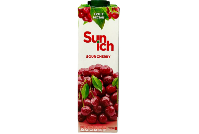 Sunich Sour Cherry Nectar – 45% Juice Premium Cherry Drink - MOQ 20FT - 1000L x 12