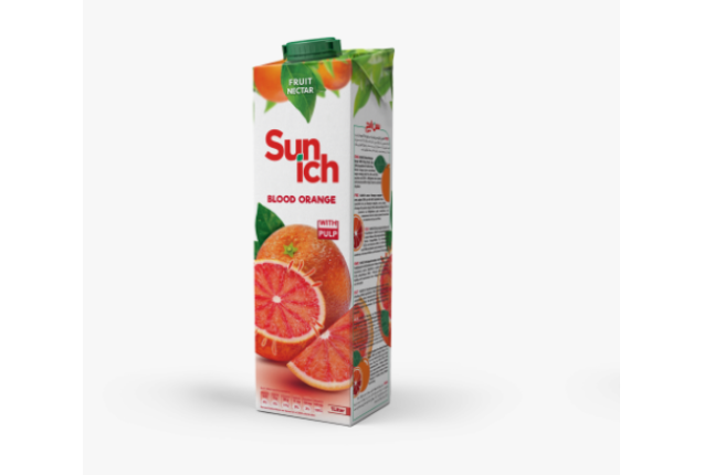 Sunich Blood Orange Nectar with Pulp — 50% Juice – MOQ 20ft container - 1000L x 12 Sunich Blood Orange Nectar with Pulp — 50% Juice – MOQ 20ft container - 1000L x 12