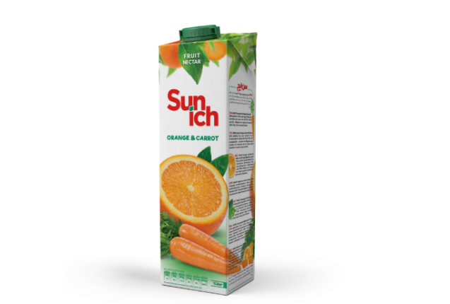 Sunich Mix Orange & Carrot Nectar – 50% Juice Blend Healthy Fruit Drink– MOQ 20ft container - 1000L x 12