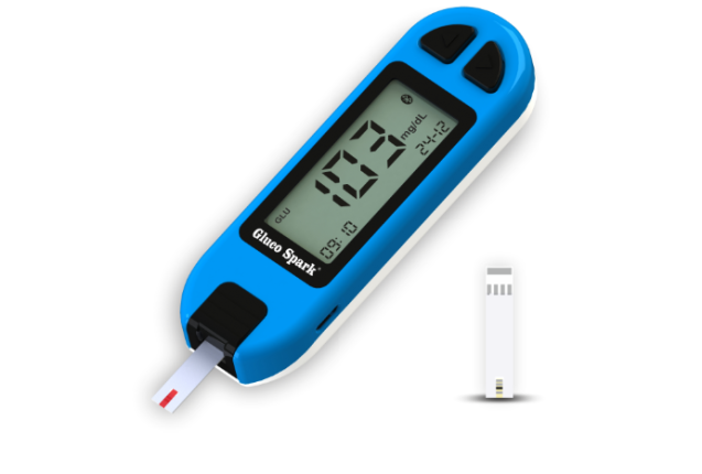 Gluco Spark Glucose Meter – Bare Unit (1 Battery Included)  Ultra-Low Volume Blood Sugar Monitor Gluco Spark Glucose Meter – Bare Unit (1 Battery Included)  Ultra-Low Volume Blood Sugar Monitor