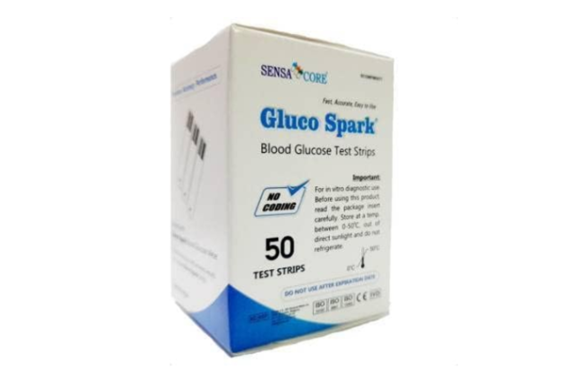 Gluco Spark Glucose Strips – 25 Pack - Accurate Blood Sugar Test Strips
