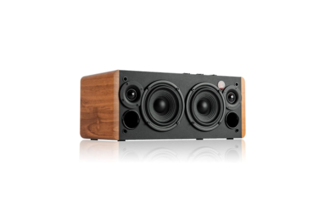 Edifier D12 Bluetooth Speaker – 70 W RMS, Wooden Enclosure & Bluetooth 5.0 x 2