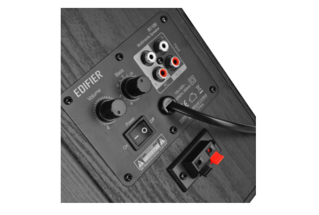 Edifier R1100 Compact PC Speakers – 24W RMS, Silk Dome Tweeter, AUX & PC Input x 4