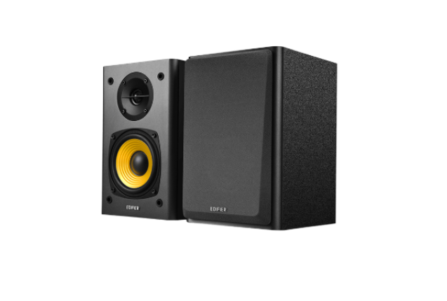 R1000T4 2.0 Bookshelf Speaker System — Clear, Rich Sound - Black x 2