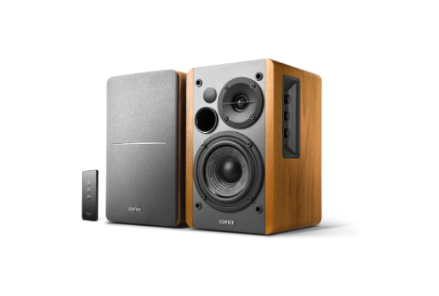 Edifier R1280T Powered Bookshelf Speakers – Retro Style, 42W RMS Sound - Brown x 2