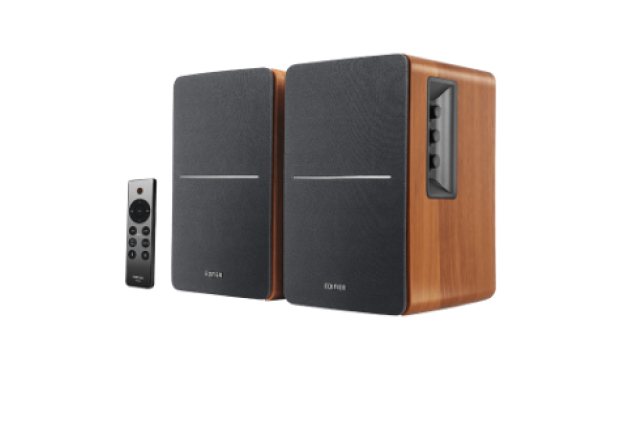 Edifier R1280DBs Bluetooth Bookshelf Speakers - 42W RMS, Wooden Enclosure - Brown x 2