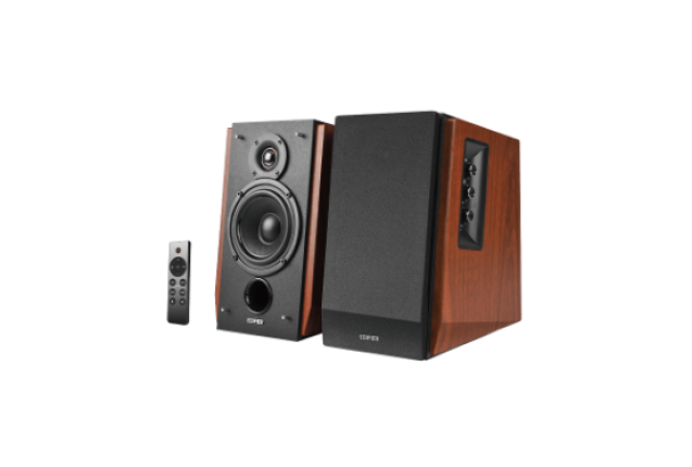Edifier R1700BTs Bluetooth Bookshelf Speakers – 66W RMS, AptX HD - Brown x 2