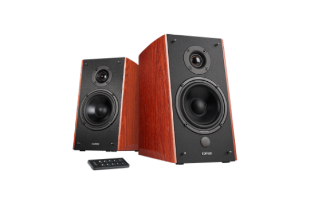 Edifier R2000DB Powered Bluetooth Bookshelf Speakers - Brown