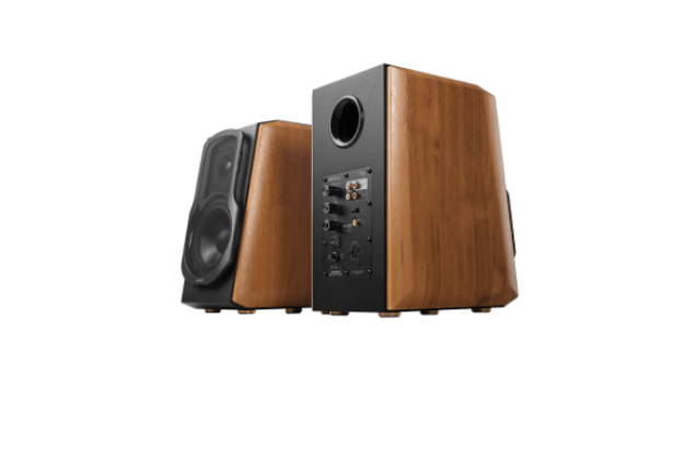 Experience pure Hi-Res sound Edifier S1000MKII Bookshelf Speakers – Hi-Res Audio, 120W Power - Brown