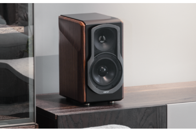 Edifier S2000MKIII New Classic Hi-Fi Active Speaker - High-Resolution Bluetooth Sound - Brown