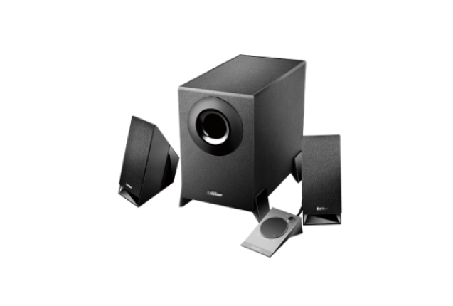 Edifier M1360 2.1 Speakers: Quality Satellites, 4" Subwoofer  Powerful Bass - Brown x 4