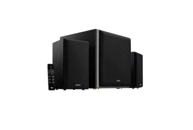 Edifier M601DB Bluetooth Speaker System – 110W RMS, Wireless Subwoofer, Deep Bass - Black