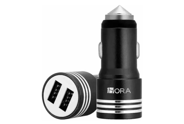 1Hora GAR108 Car Charger 2.1A Dual USB Fast Auto Charging