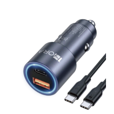 1hora GAR241 38W Dual-Port Car Charger – Fast PD 20W + QC3.0 18W Power
